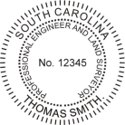 South Carolina Professional Engineer Land Surveyor Seal